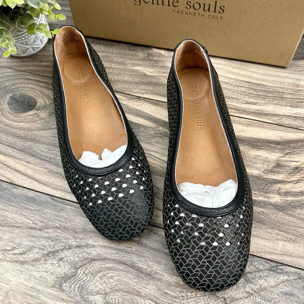 NIB Gentle Souls by Kenneth Cole Eugene Travel Ballet Flats 7.5 M